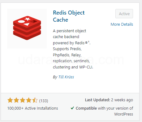 adding redis cache plugin to wordpress